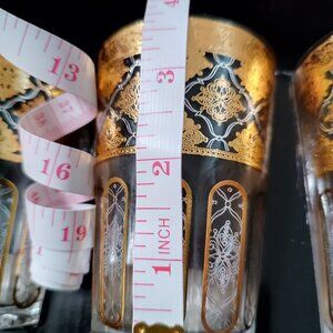 8pc Moroccan tea glasses